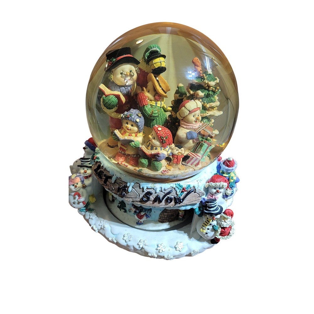 Grandeur Noel Collectible Musical Water Globe‎ vintage 1999  ´hand painted